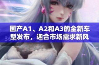 国产A1、A2和A3的全新车型发布，迎合市场需求新风潮