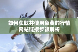 如何获取并使用免费的行情网站链接步骤解析