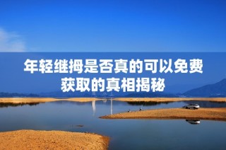 年轻继拇是否真的可以免费获取的真相揭秘