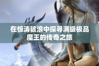在惊涛骇浪中探寻满级极品魔王的传奇之旅