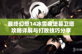 最终幻想14冰雪废堡暮卫塔攻略详解与打败技巧分享