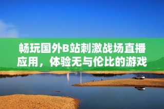畅玩国外B站刺激战场直播应用，体验无与伦比的游戏乐趣