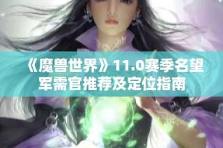 《魔兽世界》11.0赛季名望军需官推荐及定位指南