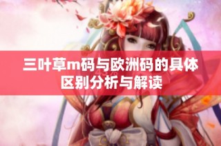 三叶草m码与欧洲码的具体区别分析与解读