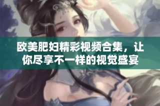 欧美肥妇精彩视频合集，让你尽享不一样的视觉盛宴