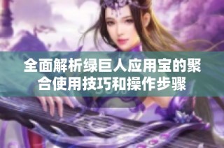 全面解析绿巨人应用宝的聚合使用技巧和操作步骤