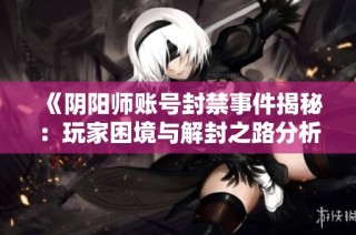 《阴阳师账号封禁事件揭秘：玩家困境与解封之路分析》