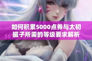 如何积累5000点券与太初罐子所需的等级要求解析