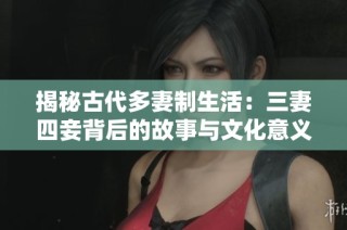 揭秘古代多妻制生活：三妻四妾背后的故事与文化意义
