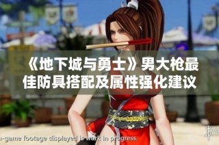《地下城与勇士》男大枪最佳防具搭配及属性强化建议解析