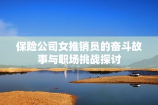 保险公司女推销员的奋斗故事与职场挑战探讨