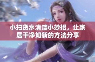 小扫货水清洁小妙招，让家居干净如新的方法分享