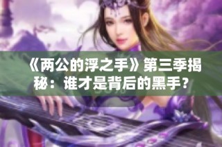 《两公的浮之手》第三季揭秘：谁才是背后的黑手？
