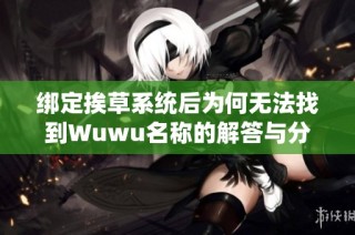 绑定挨草系统后为何无法找到Wuwu名称的解答与分析