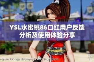 YSL水蜜桃86口红用户反馈分析及使用体验分享
