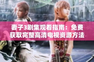 妻子3剧集观看指南：免费获取完整高清电视资源方法