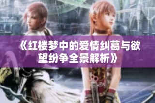 《红楼梦中的爱情纠葛与欲望纷争全景解析》