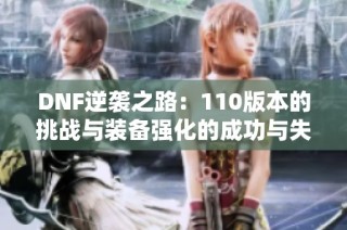 DNF逆袭之路：110版本的挑战与装备强化的成功与失败
