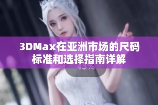 3DMax在亚洲市场的尺码标准和选择指南详解