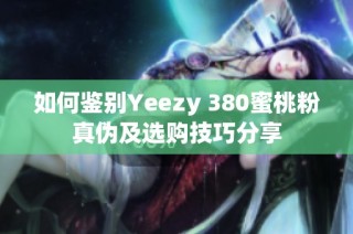 如何鉴别Yeezy 380蜜桃粉真伪及选购技巧分享