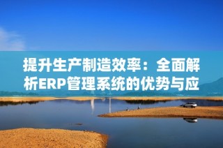 提升生产制造效率：全面解析ERP管理系统的优势与应用