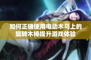 如何正确使用电动木马上的旋转木棒提升游戏体验
