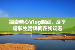 探索糖心Vlog趣闻，尽享精彩生活瞬间在线观看