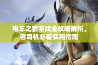 电车之狼游戏全攻略解析，老司机必看实用指南