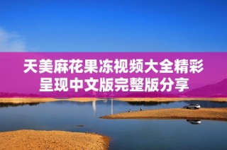 天美麻花果冻视频大全精彩呈现中文版完整版分享
