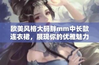欧美风格大码胖mm中长款连衣裙，展现你的优雅魅力