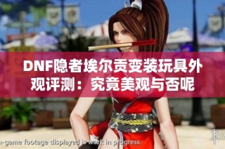DNF隐者埃尔贡变装玩具外观评测：究竟美观与否呢