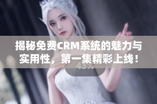 揭秘免费CRM系统的魅力与实用性，第一集精彩上线！