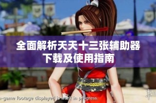 全面解析天天十三张辅助器下载及使用指南