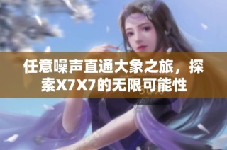任意噪声直通大象之旅，探索X7X7的无限可能性