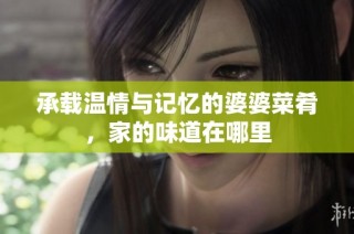 承载温情与记忆的婆婆菜肴，家的味道在哪里