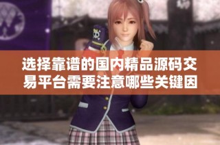 选择靠谱的国内精品源码交易平台需要注意哪些关键因素