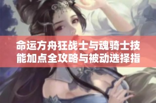 命运方舟狂战士与魂骑士技能加点全攻略与被动选择指南