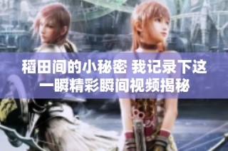 稻田间的小秘密 我记录下这一瞬精彩瞬间视频揭秘