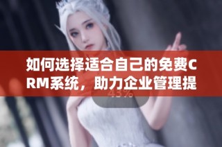 如何选择适合自己的免费CRM系统，助力企业管理提升