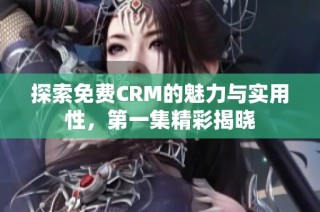 探索免费CRM的魅力与实用性，第一集精彩揭晓
