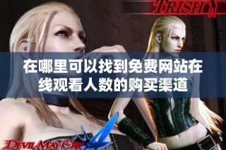 在哪里可以找到免费网站在线观看人数的购买渠道