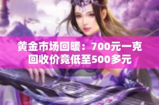 黄金市场回暖：700元一克回收价竟低至500多元