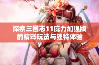 探索三国志11威力加强版的精彩玩法与独特体验