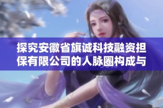 探究安徽省旗诚科技融资担保有限公司的人脉圈构成与影响力