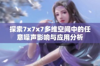 探索7x7x7多维空间中的任意噪声影响与应用分析