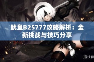 鱿鱼B25777攻略解析：全新挑战与技巧分享