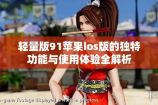 轻量版91苹果ios版的独特功能与使用体验全解析