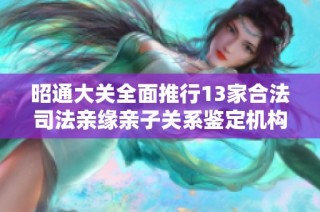 昭通大关全面推行13家合法司法亲缘亲子关系鉴定机构