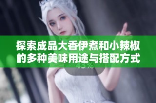 探索成品大香伊煮和小辣椒的多种美味用途与搭配方式