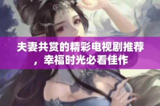 夫妻共赏的精彩电视剧推荐，幸福时光必看佳作